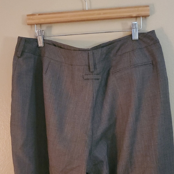 Larry Levine Womens Lined Elegant Brown Dress Pants - Picture 7 of 10